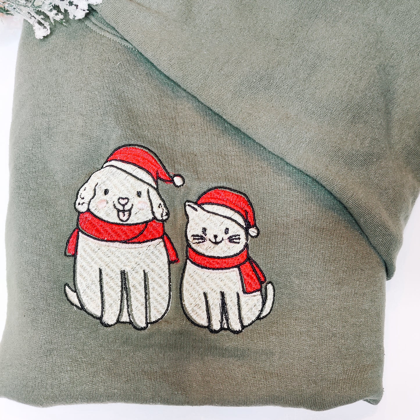 Dog and Cat Christmas Sweater