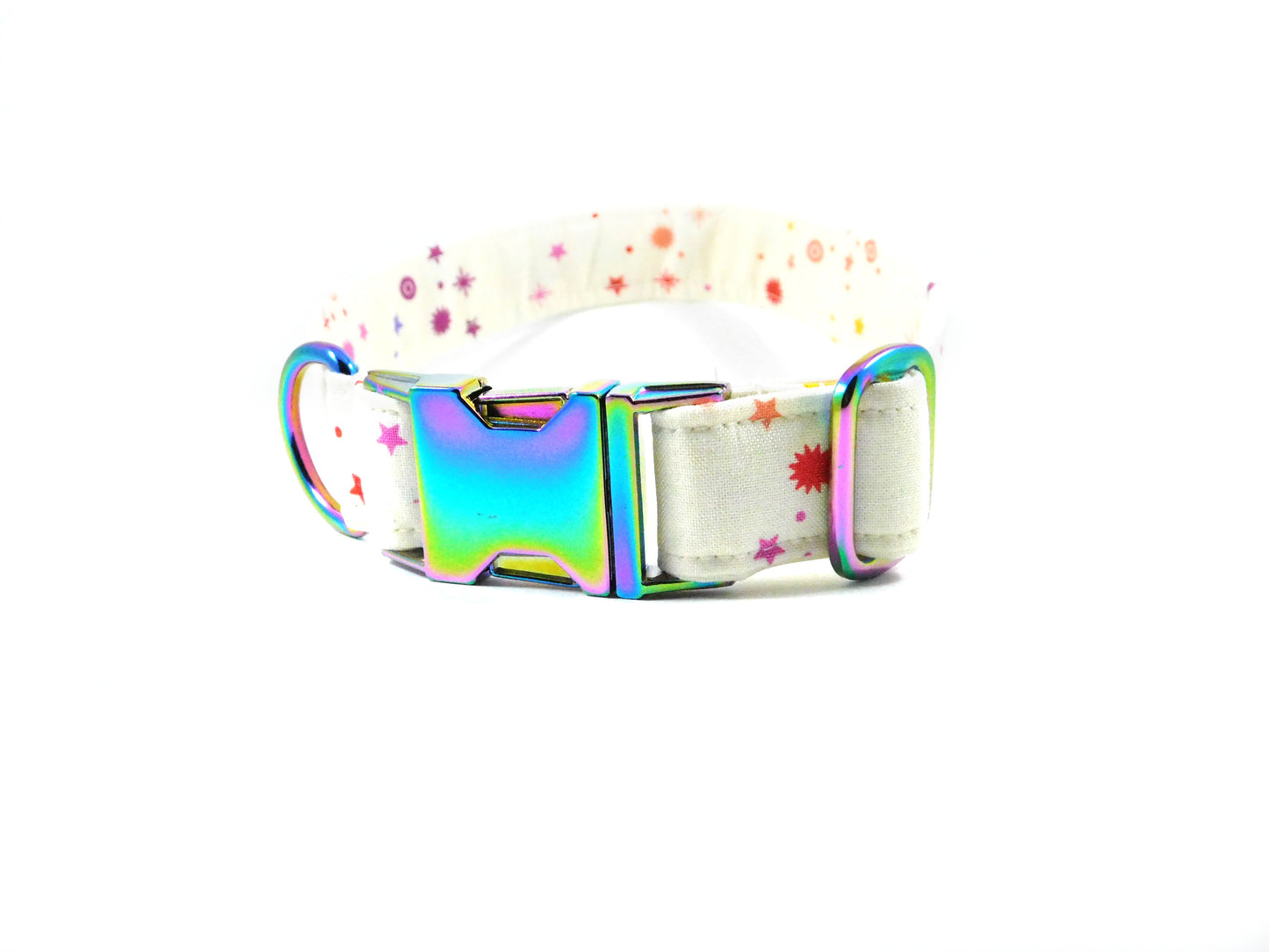 Birds of Summer in White Dog Collar/ Cat Collar - Charlotte's Pet