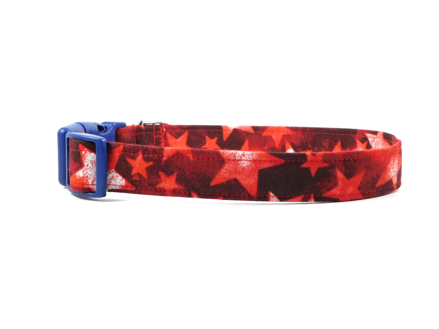 Scattered Red Stars Dog Collar/ Cat Collar - Charlotte's Pet