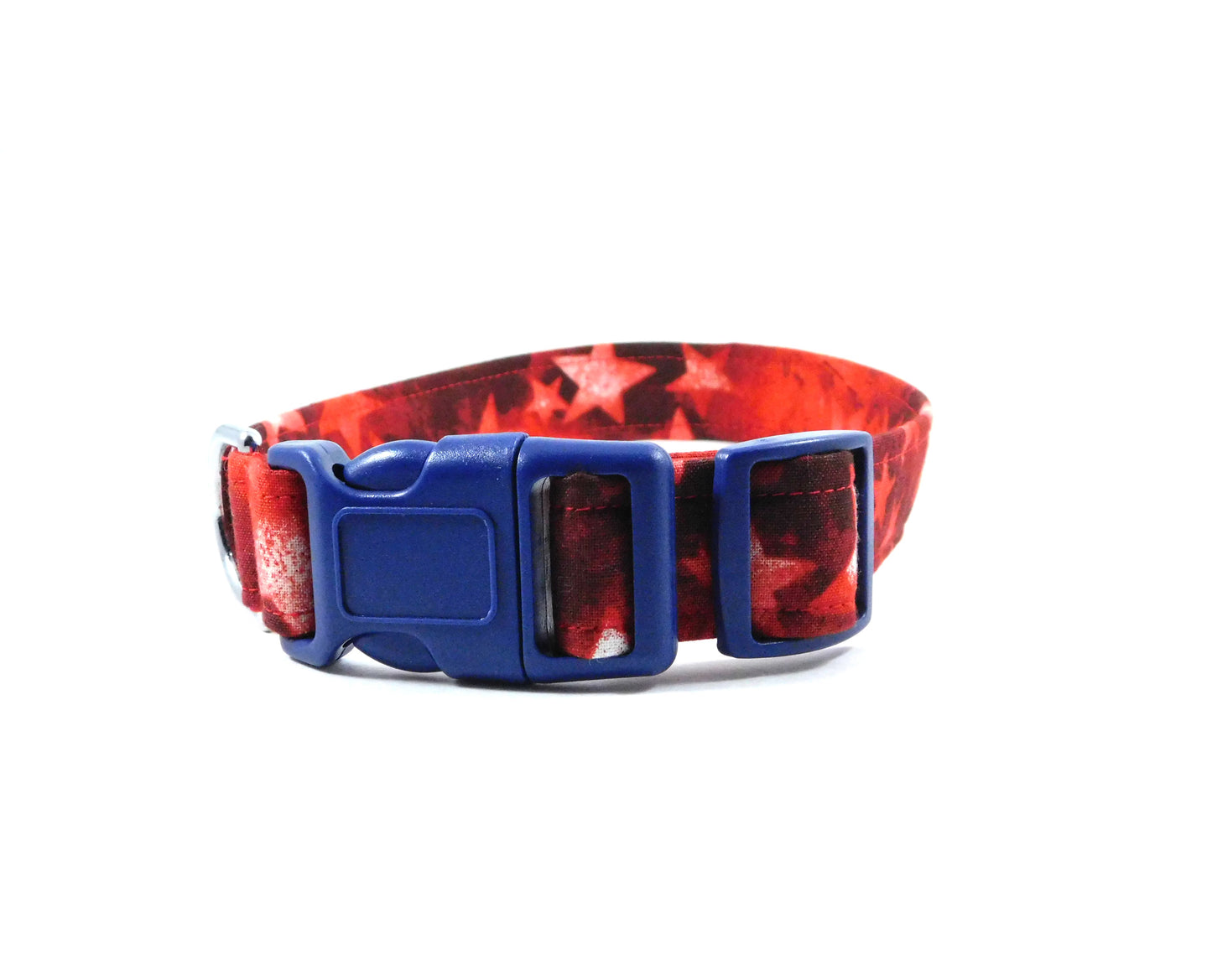 Scattered Red Stars Dog Collar/ Cat Collar - Charlotte's Pet