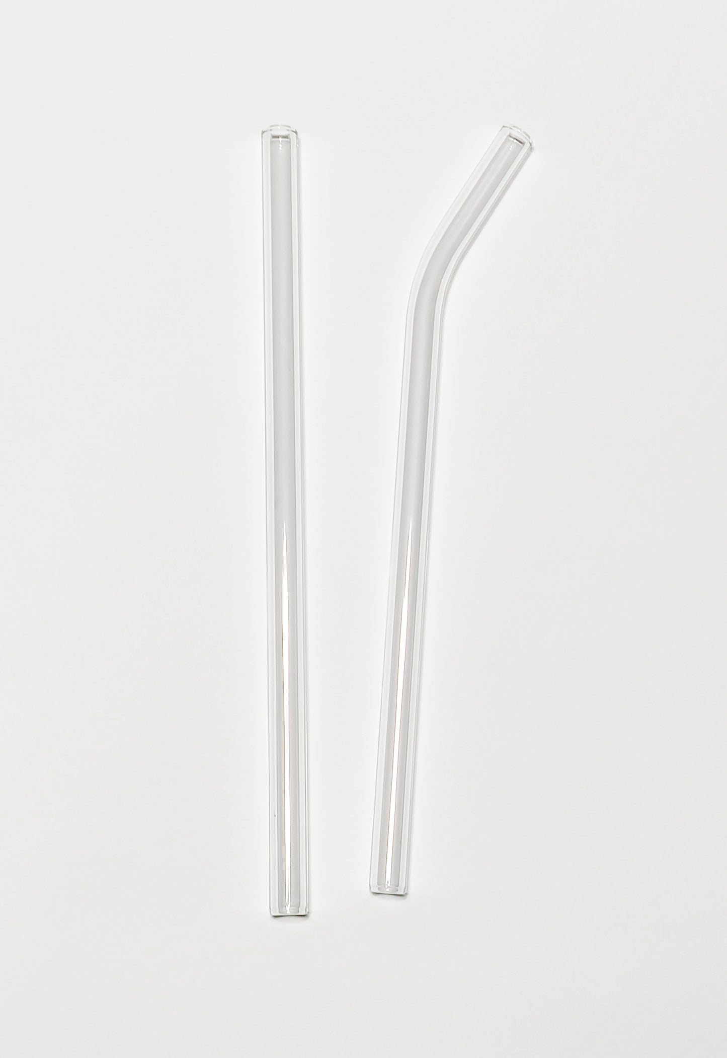 Clear Glass Reusable Straw- Straight/Bent