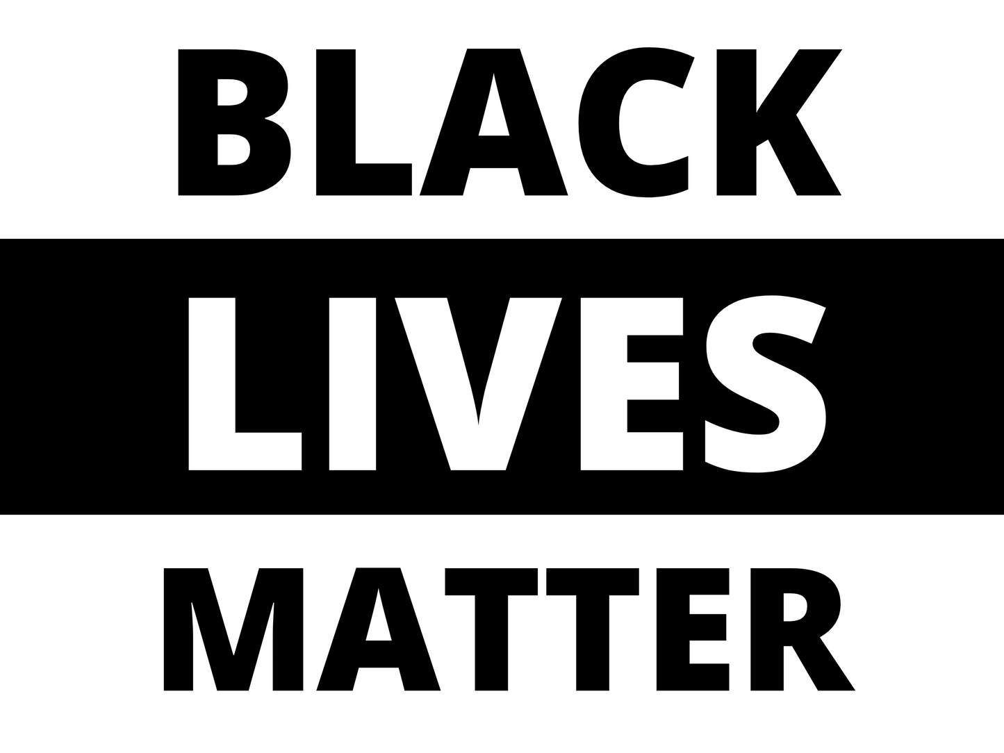 Black Lives Matter yard sign