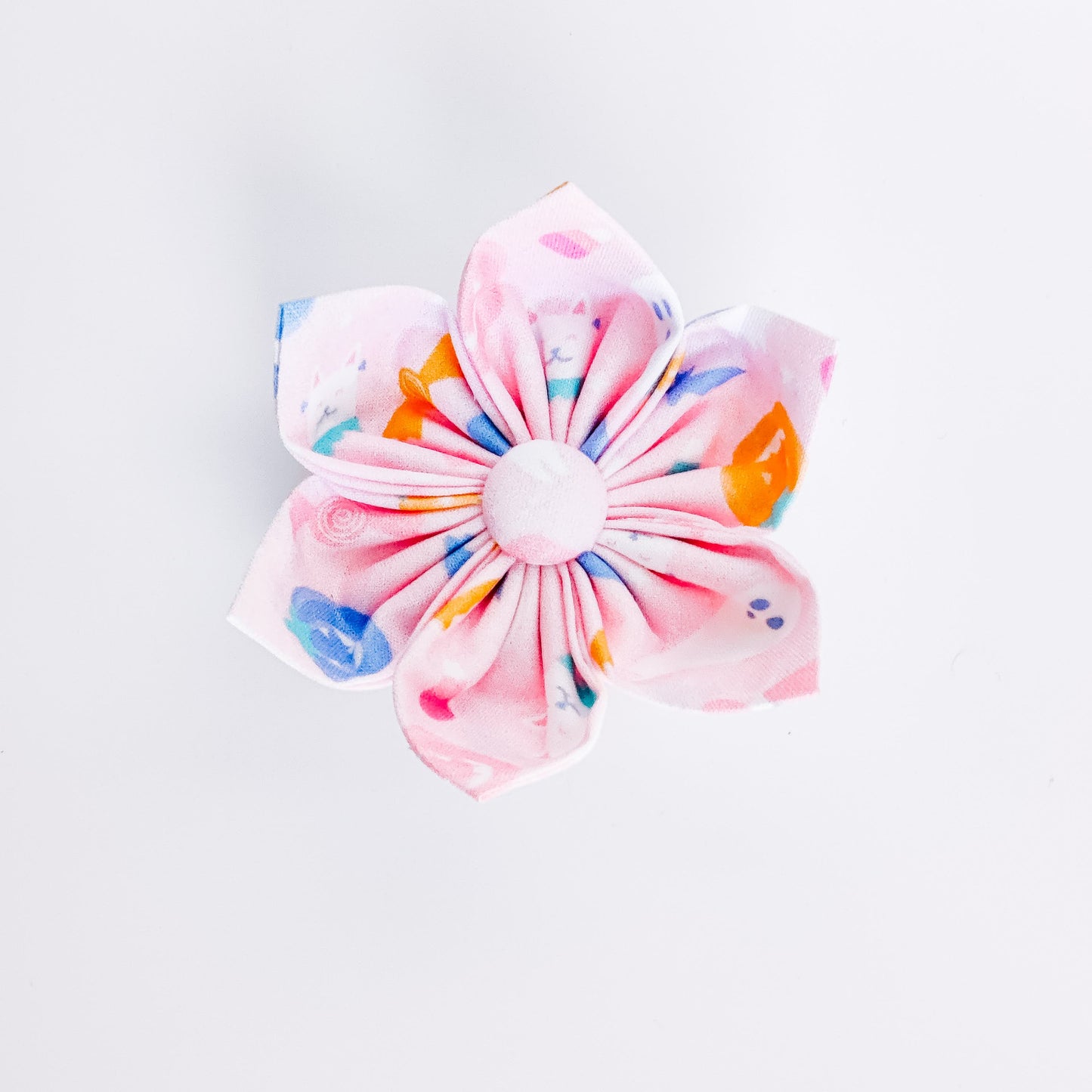 Cotton Candy Halloween Dog & Cat Bow Tie/Collar Flower
