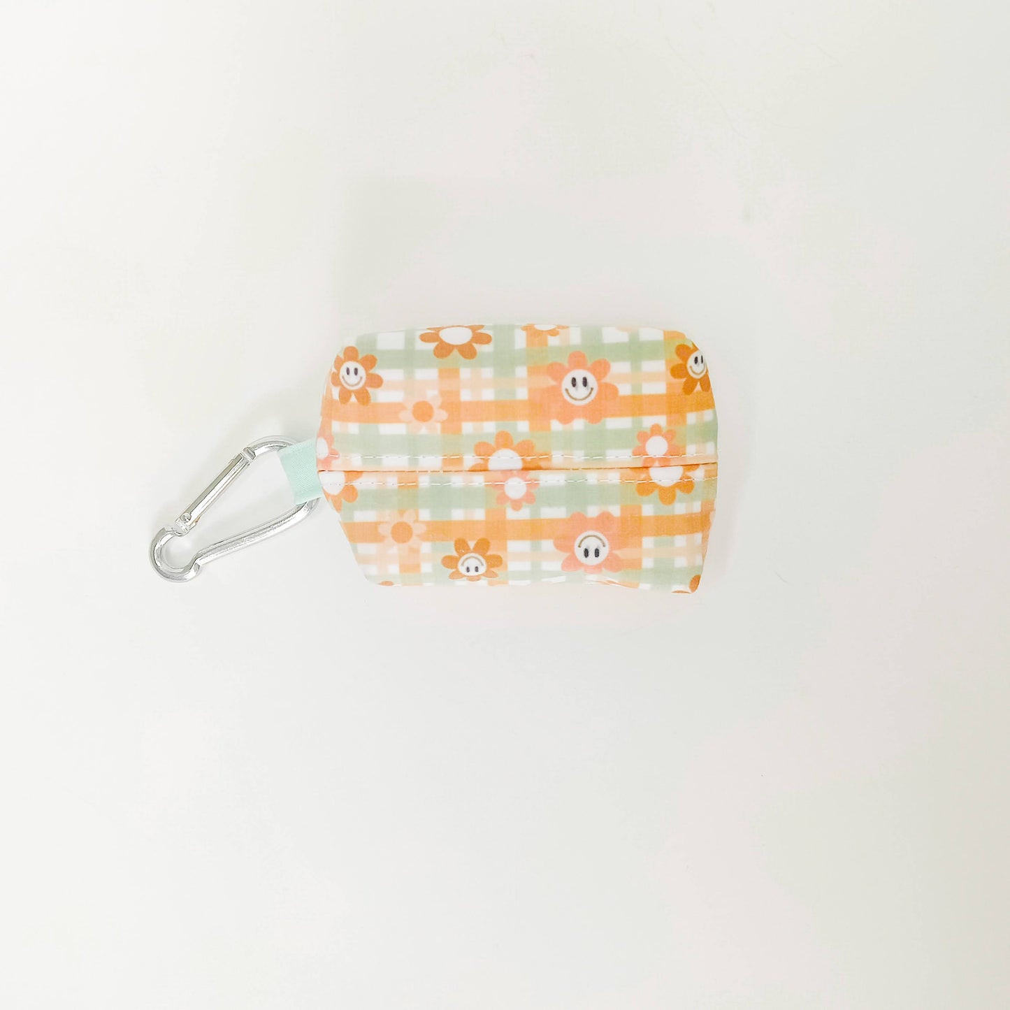 Smiley Plaid Daisy Waste Bag Dispenser