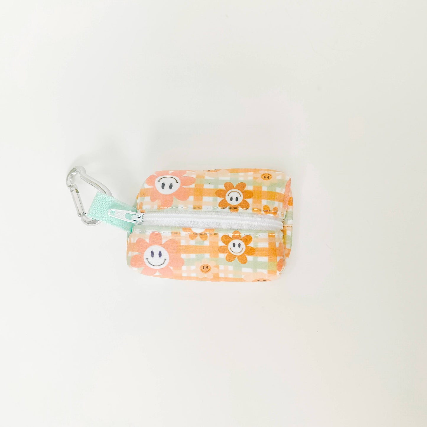 Smiley Plaid Daisy Waste Bag Dispenser