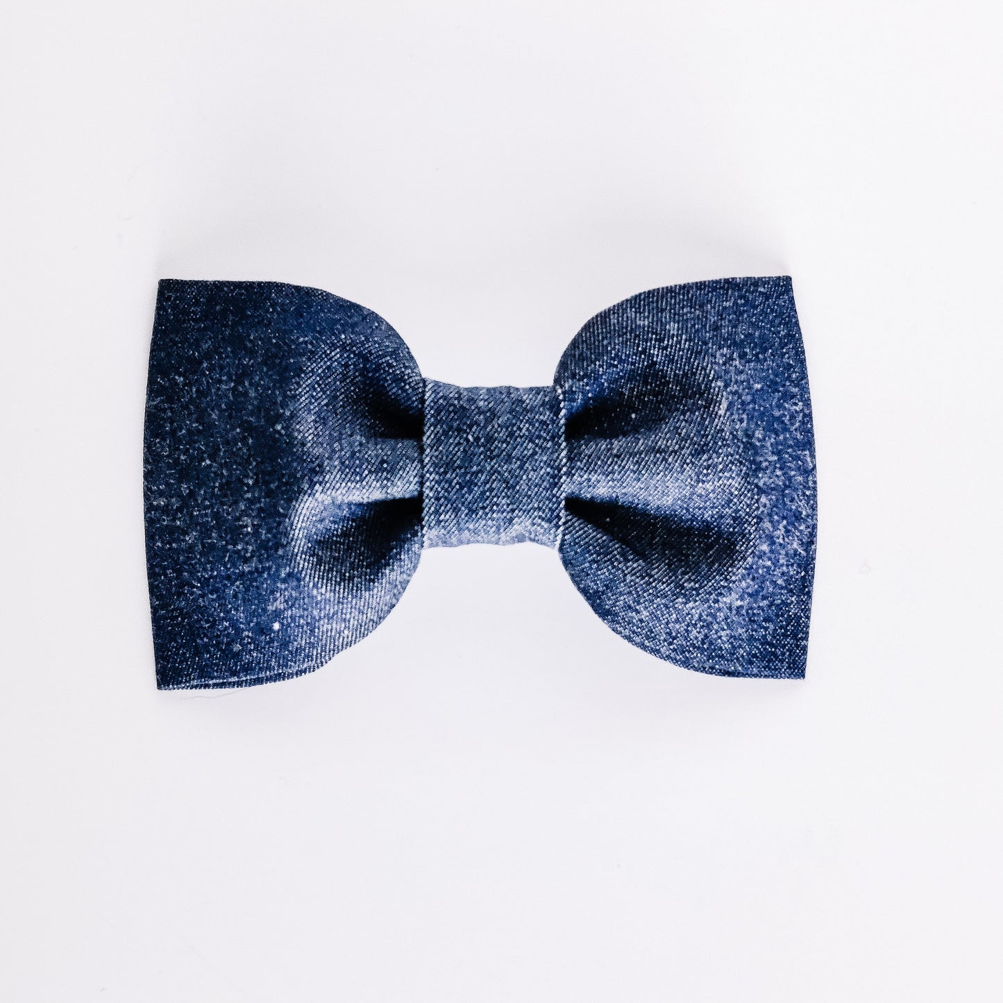 Denim Dog & Cat Bow Tie/Collar Flower