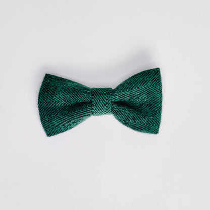 Green Woven Dog and Cat Bow Tie