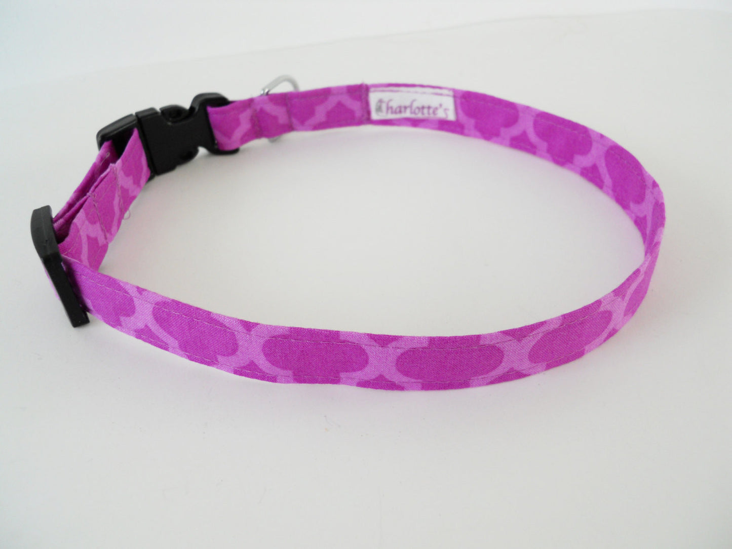 Purple Quatrefoil Collar - Charlotte's Pet