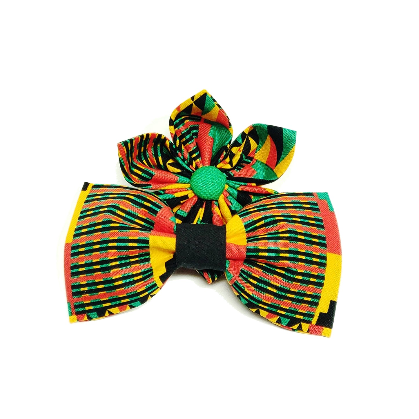 Juneteenth Dog & Cat Bow Tie/ Collar Flower