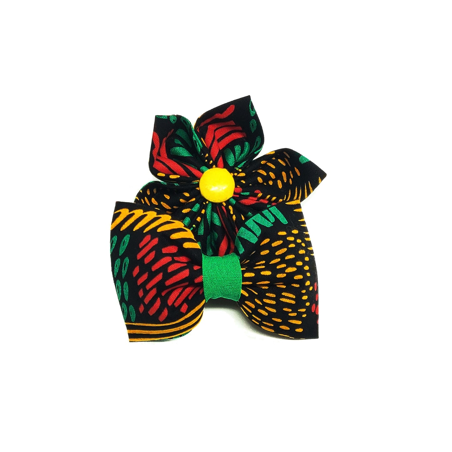 Juneteenth Dog & Cat Bow Tie/ Collar Flower