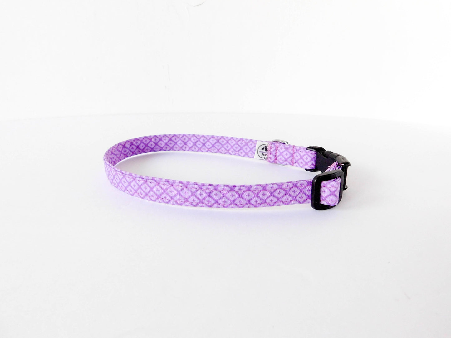 Purple Diamond Print Collar - Charlotte's Pet