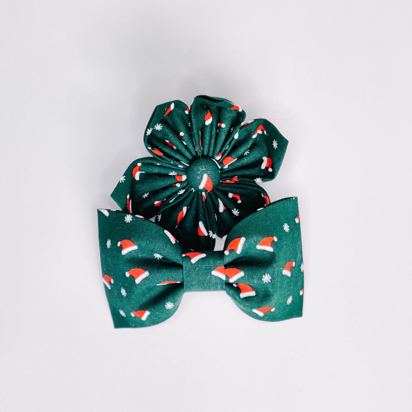 Santa Hats Dog & Cat Bow Tie/Collar Flower