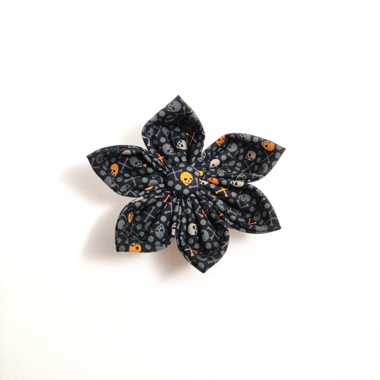 Skulls and Bones Collar Flower/Bow Tie