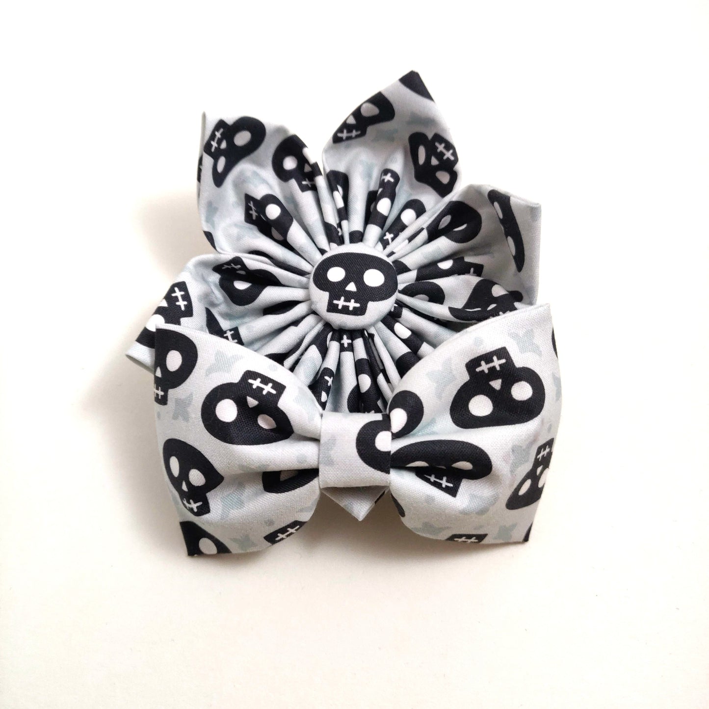 Skully Collar Flower/Bow Tie