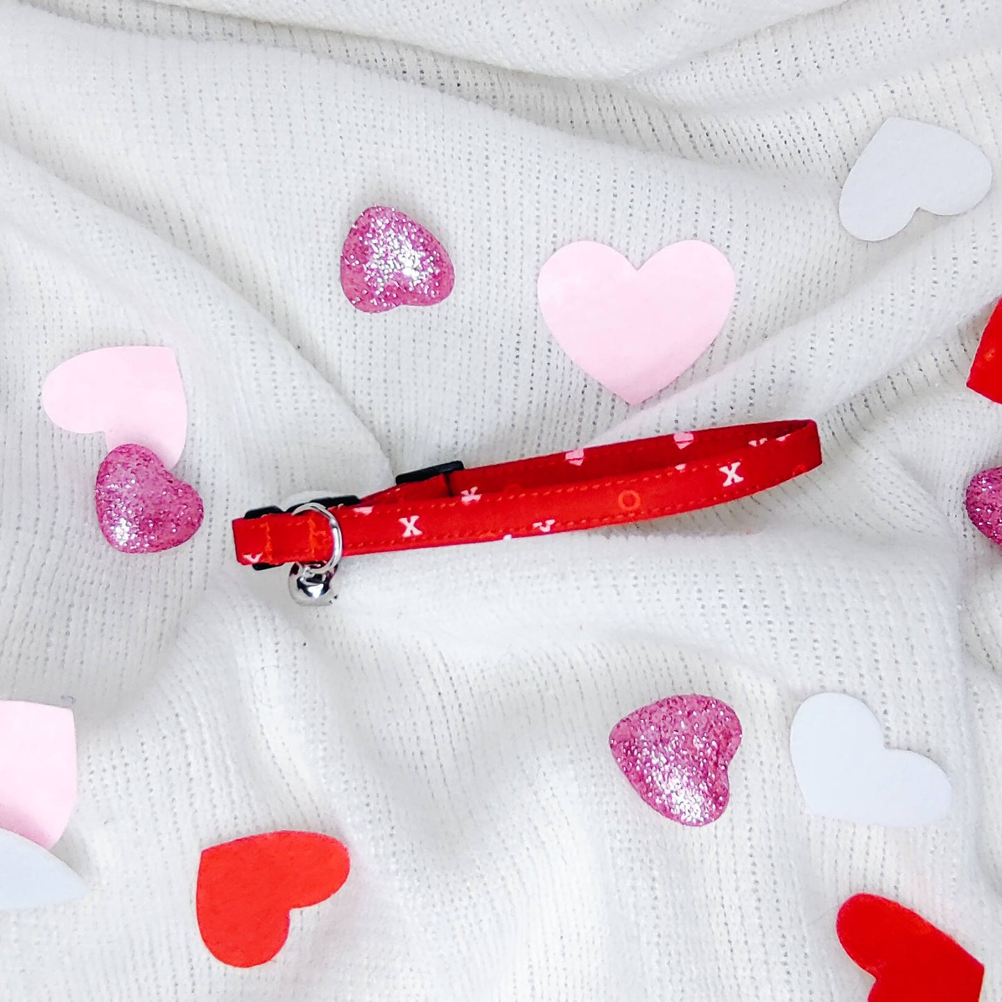 XOXO Red Valentine Dog Collar/ Cat Collar