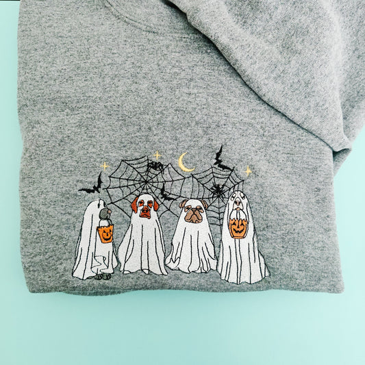 Dog ghost crew Sweater