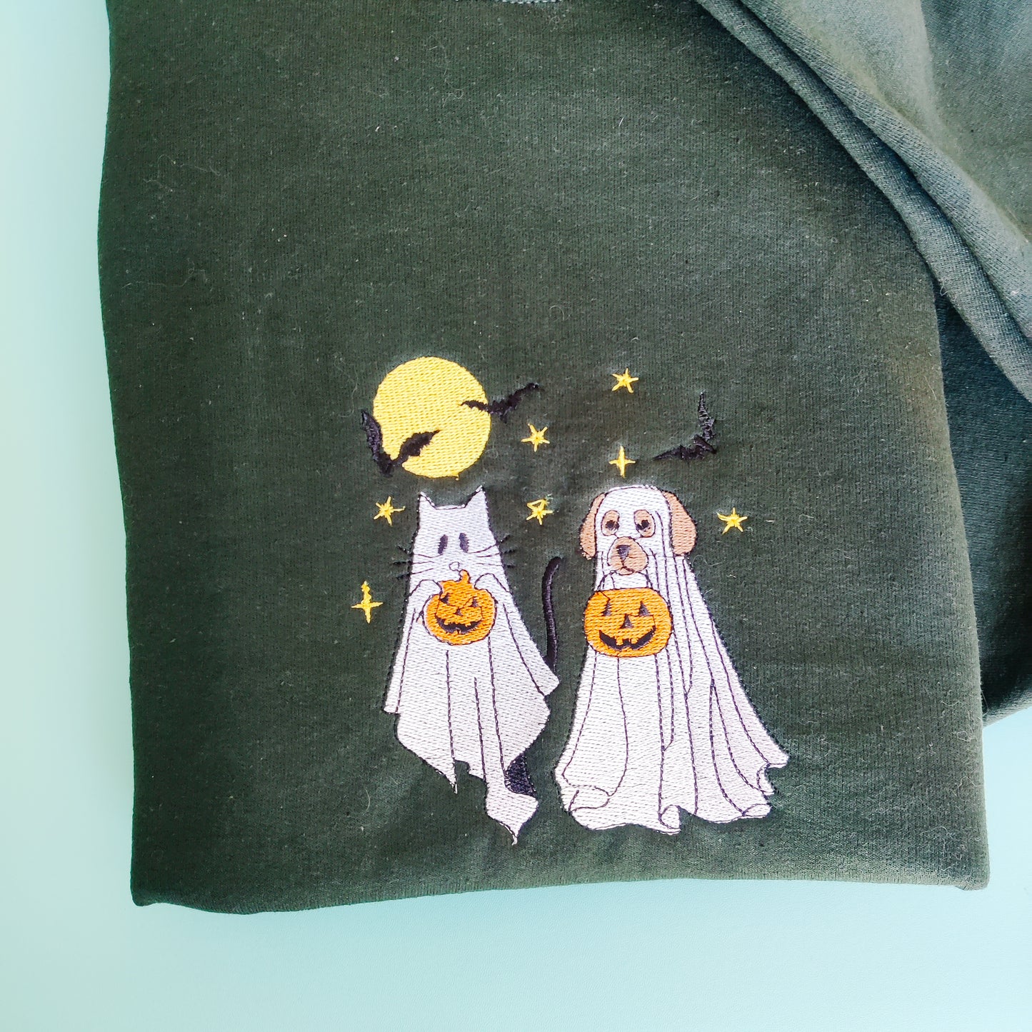 Dog and Cat Halloween Sweater