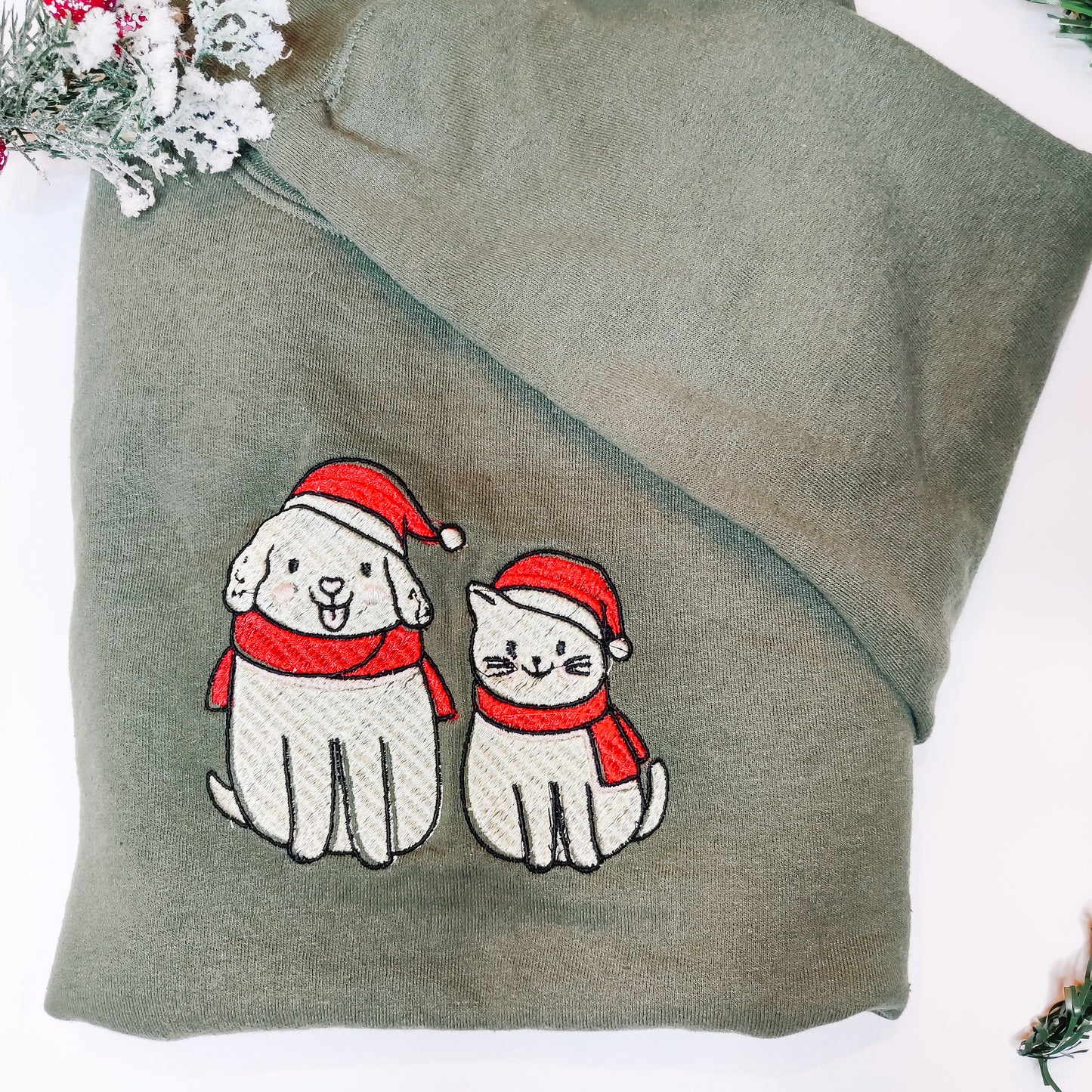 Dog and Cat Christmas Sweater