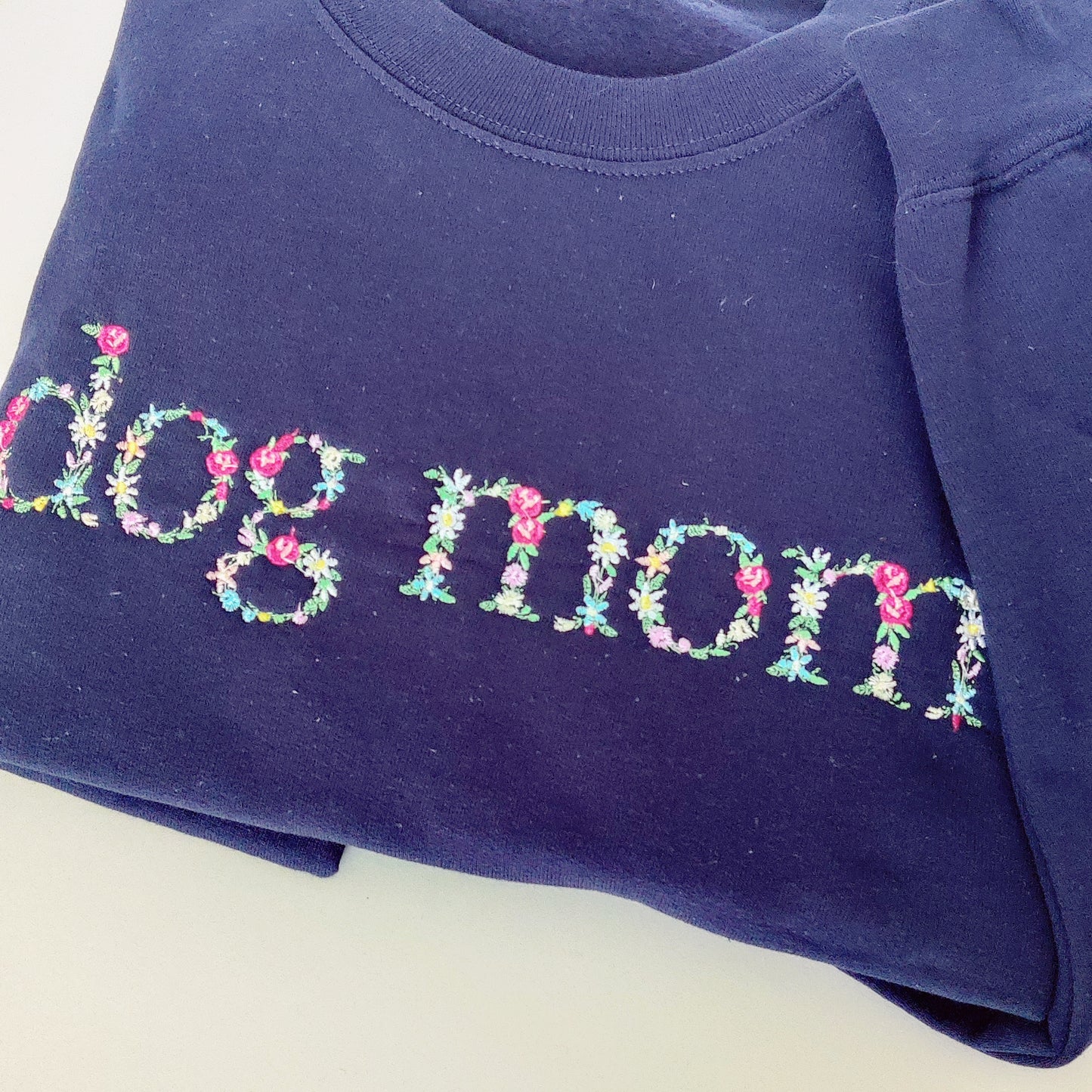 Cat Mom/Dog Mom Floral Crew Sweater
