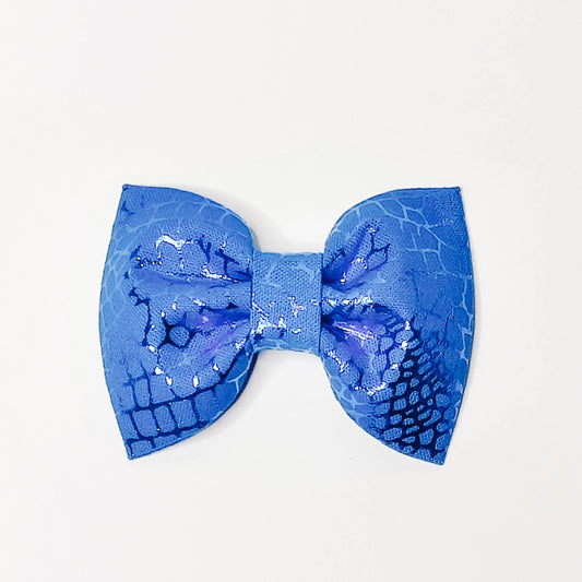 Royal Blue Crackle Dog & Cat Bow Tie/ Collar Flower