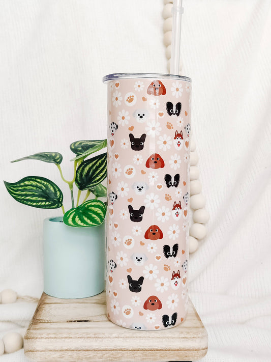 Dogs and Daisies 20 oz Tumbler