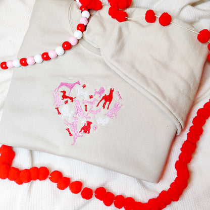 Dog Valentine Sweatshirt