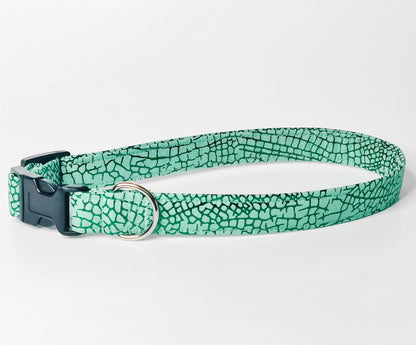 Green Crackle Dog Collar/ Cat Collar