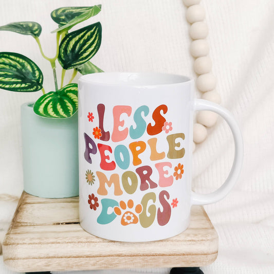 Less People More Dogs Mug