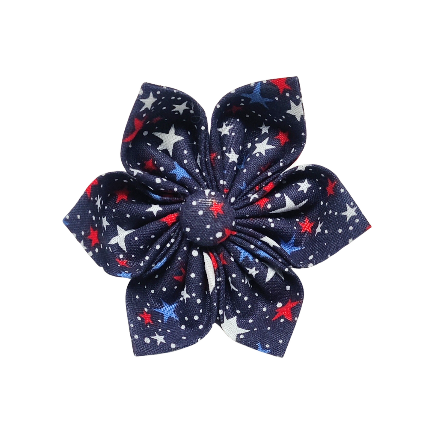 Navy Blue Stars Bow Tie/Flower