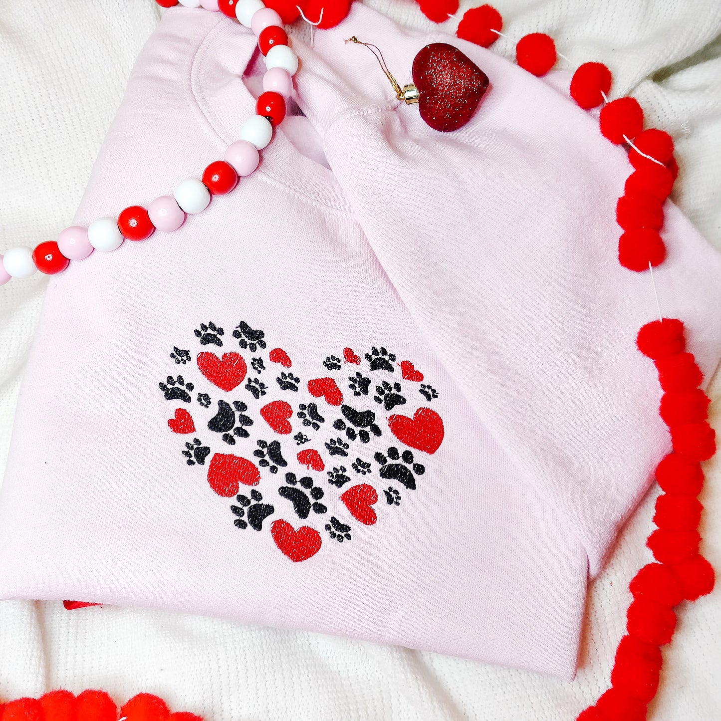 Paw Print Valentine Sweatshirt