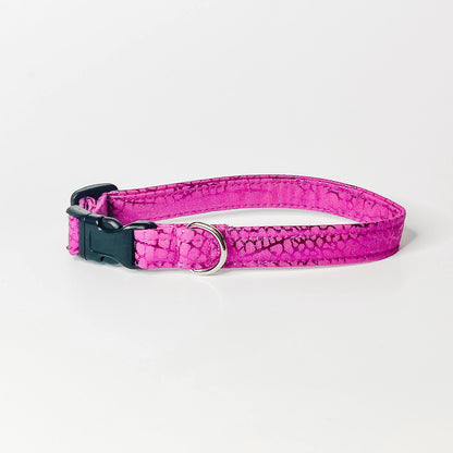 Pink Crackle Dog Collar/ Cat Collar