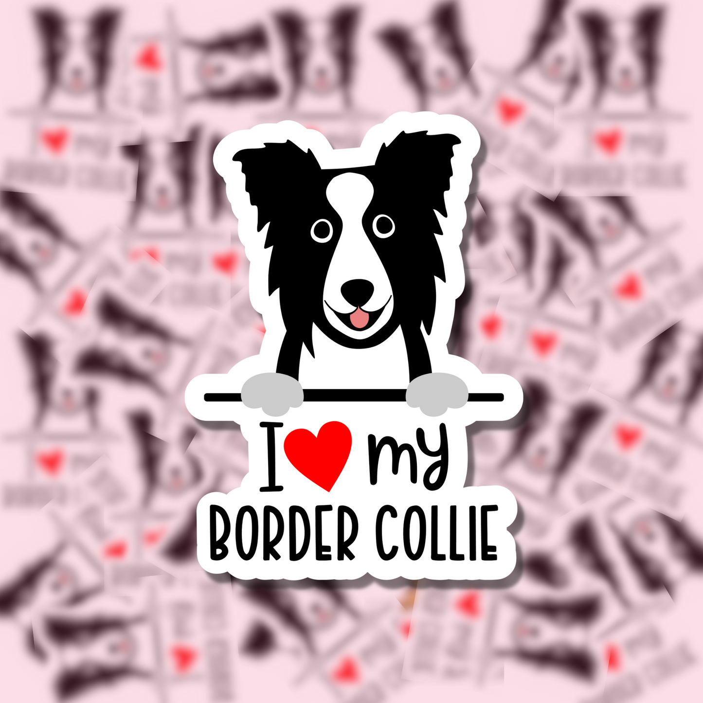 I Love my Dog Breed Sticker