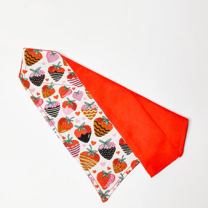 Chocolate Strawberries Dog Bandana & Cat Bandana