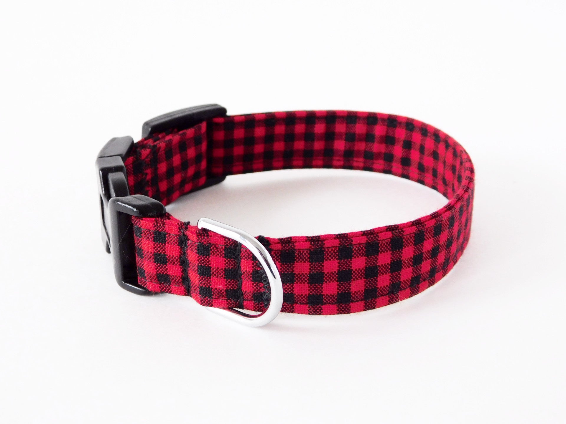 Red Buffalo Plaid Collar - Charlotte's Pet