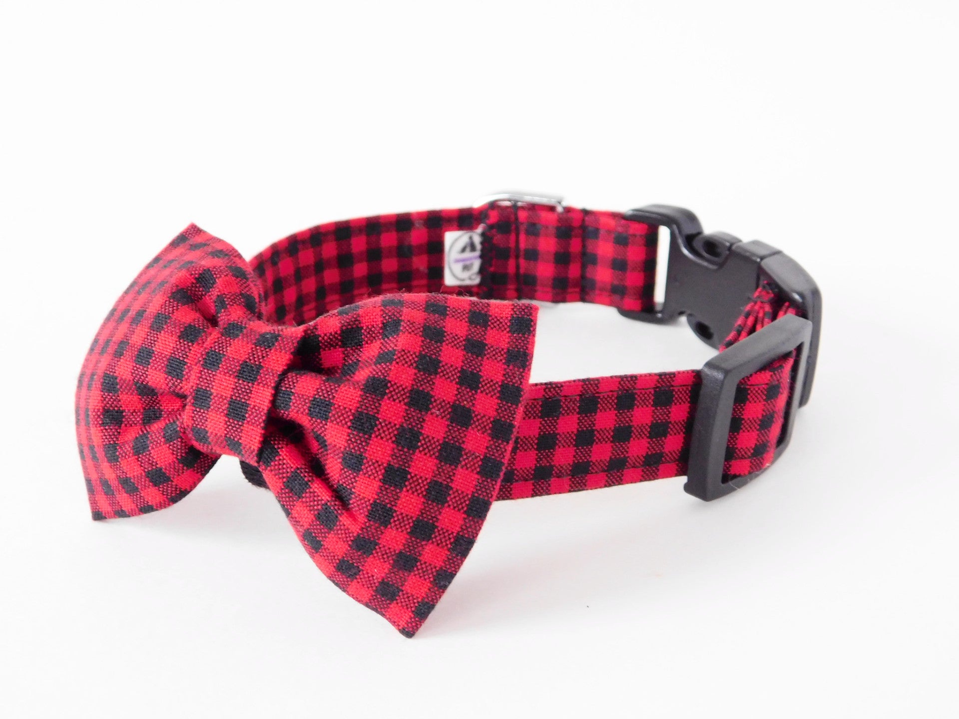 Red Buffalo Plaid Collar - Charlotte's Pet