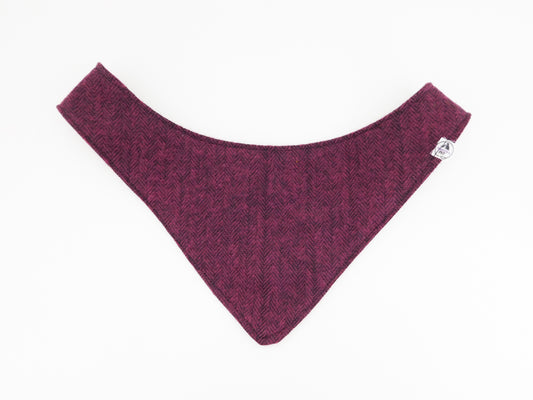 Burgundy Woven Pet Bandana - Charlotte's Pet