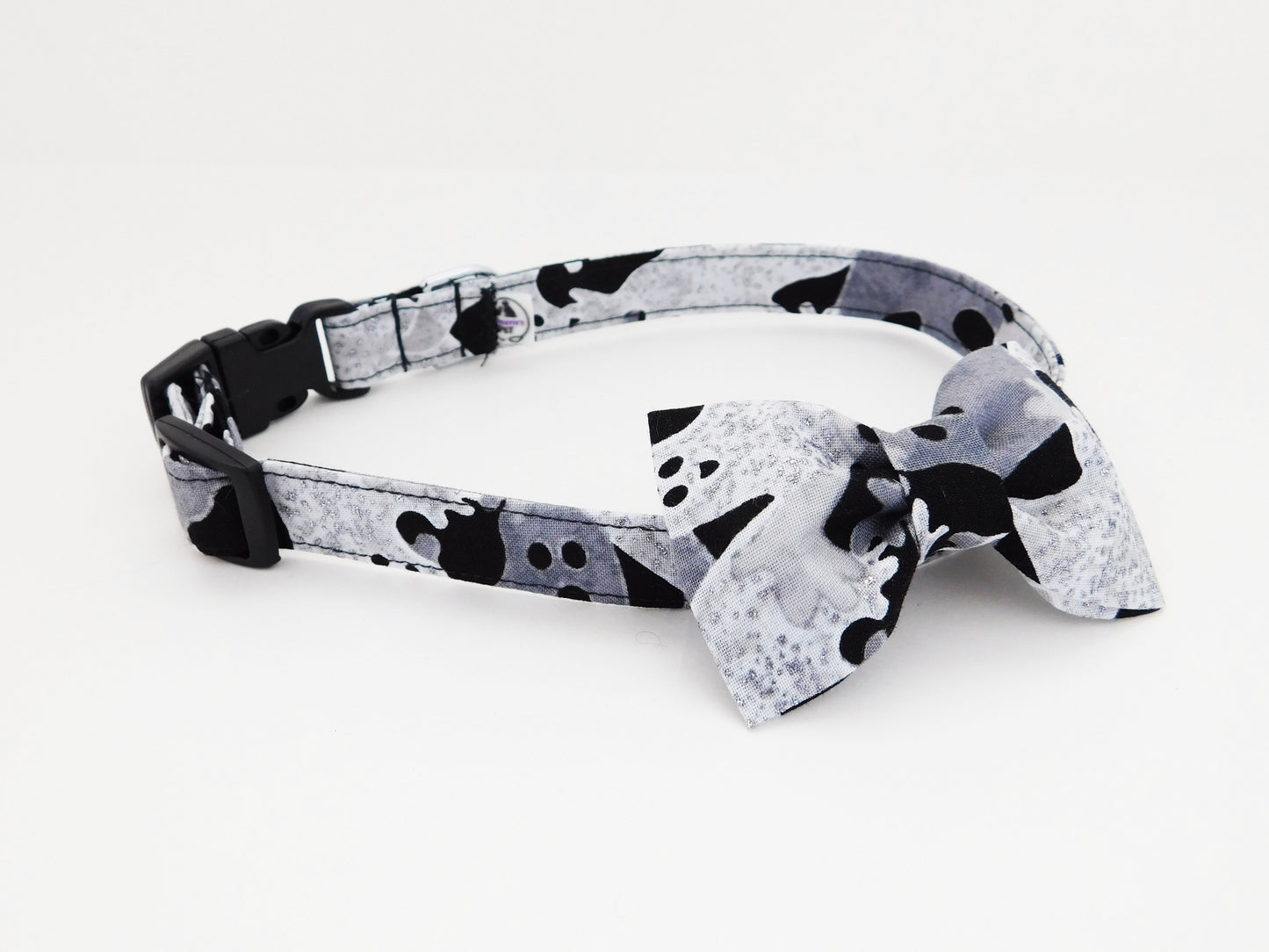 Shimmer Ghosts Bow Tie/Flower - Charlotte's Pet