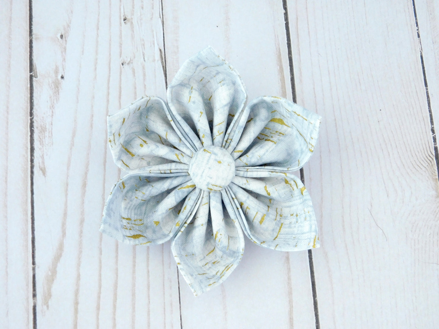 White Cork Collar Flower/Bow Tie - Charlotte's Pet