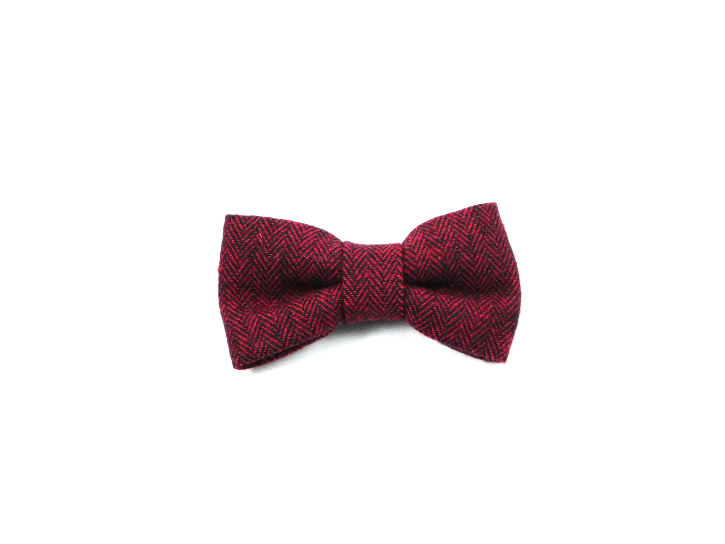 Red Woven Bow Tie/ Collar Flower - Charlotte's Pet