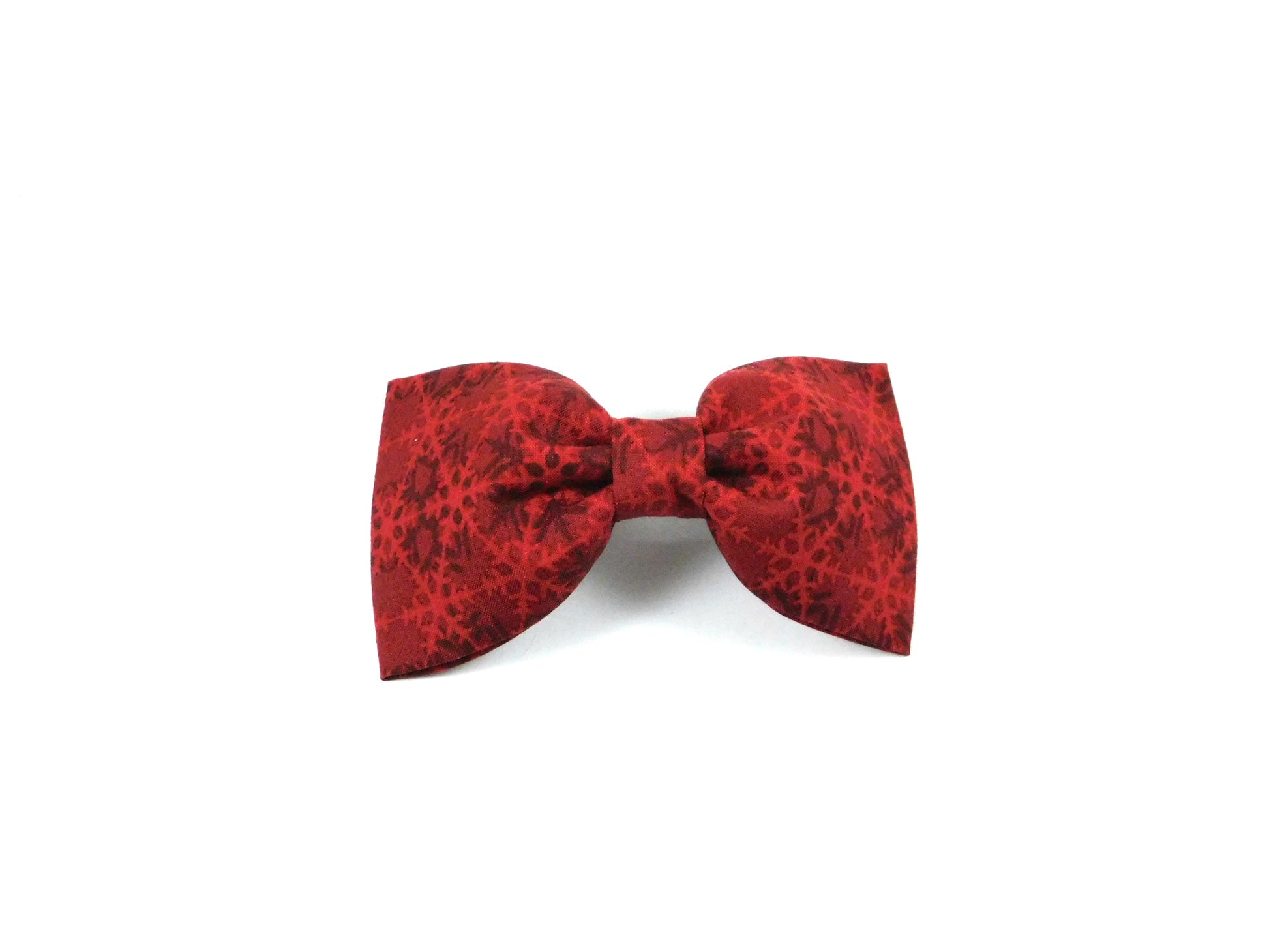 Red Snowflakes Bow Tie/ Collar Flower - Charlotte's Pet