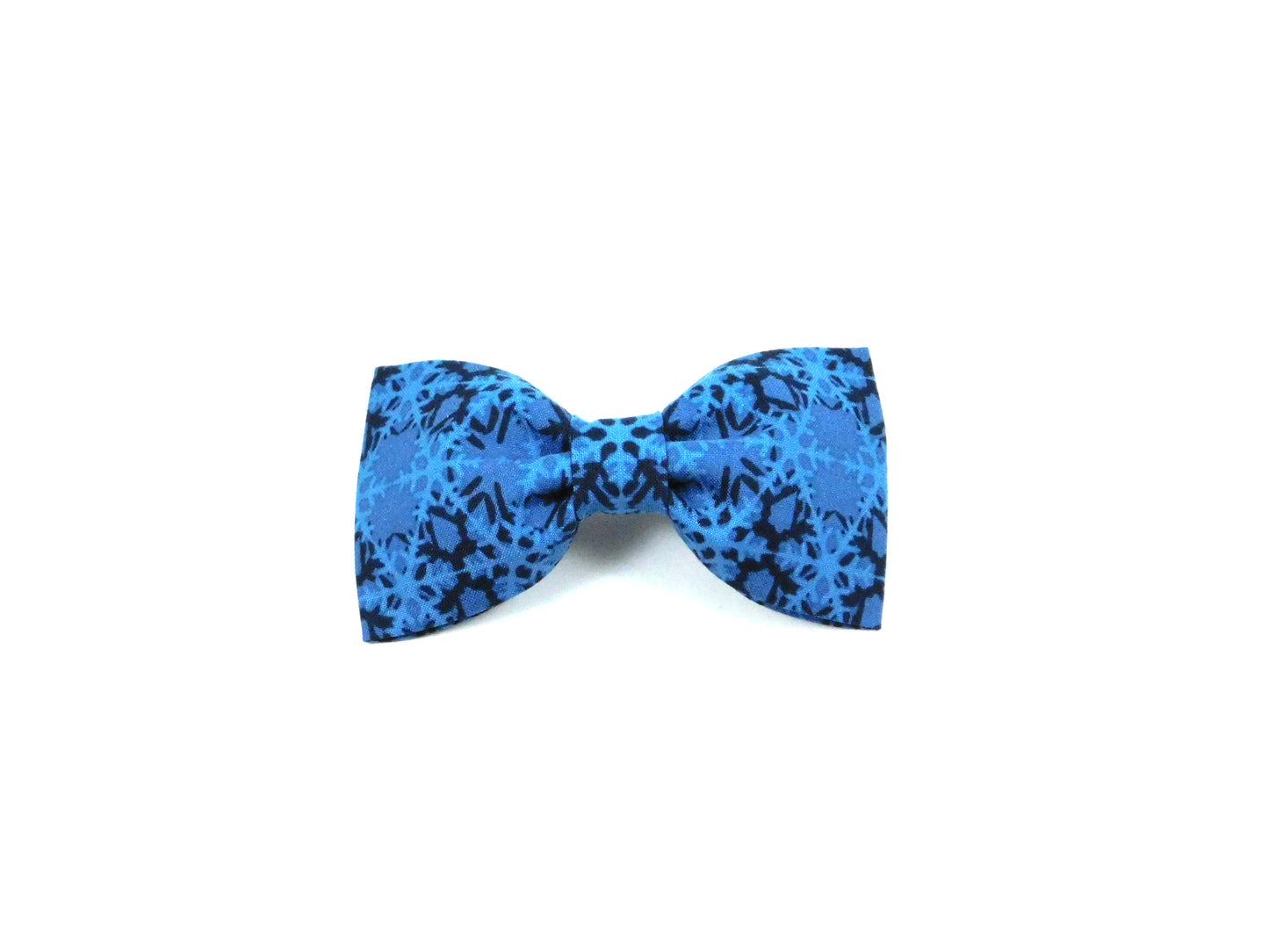 Blue Snowflakes Bow Tie/ Collar Flower - Charlotte's Pet