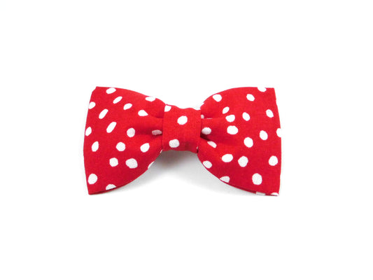 Red flurries Bow Tie/ Collar Flower - Charlotte's Pet