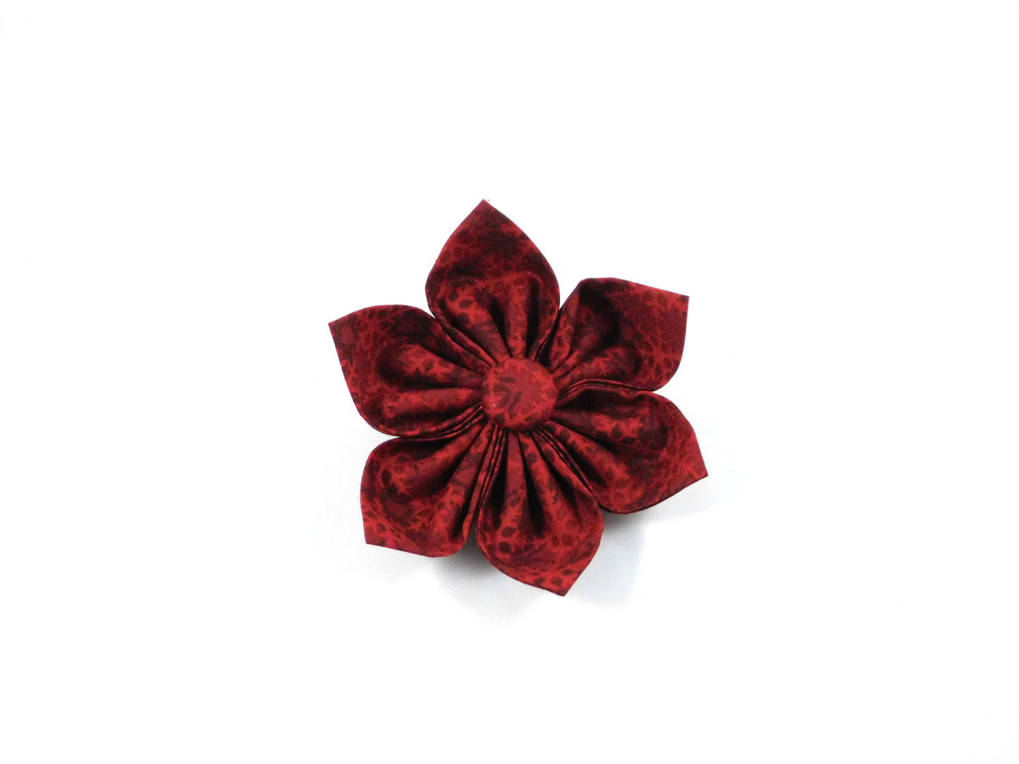 Red Snowflakes Bow Tie/ Collar Flower - Charlotte's Pet