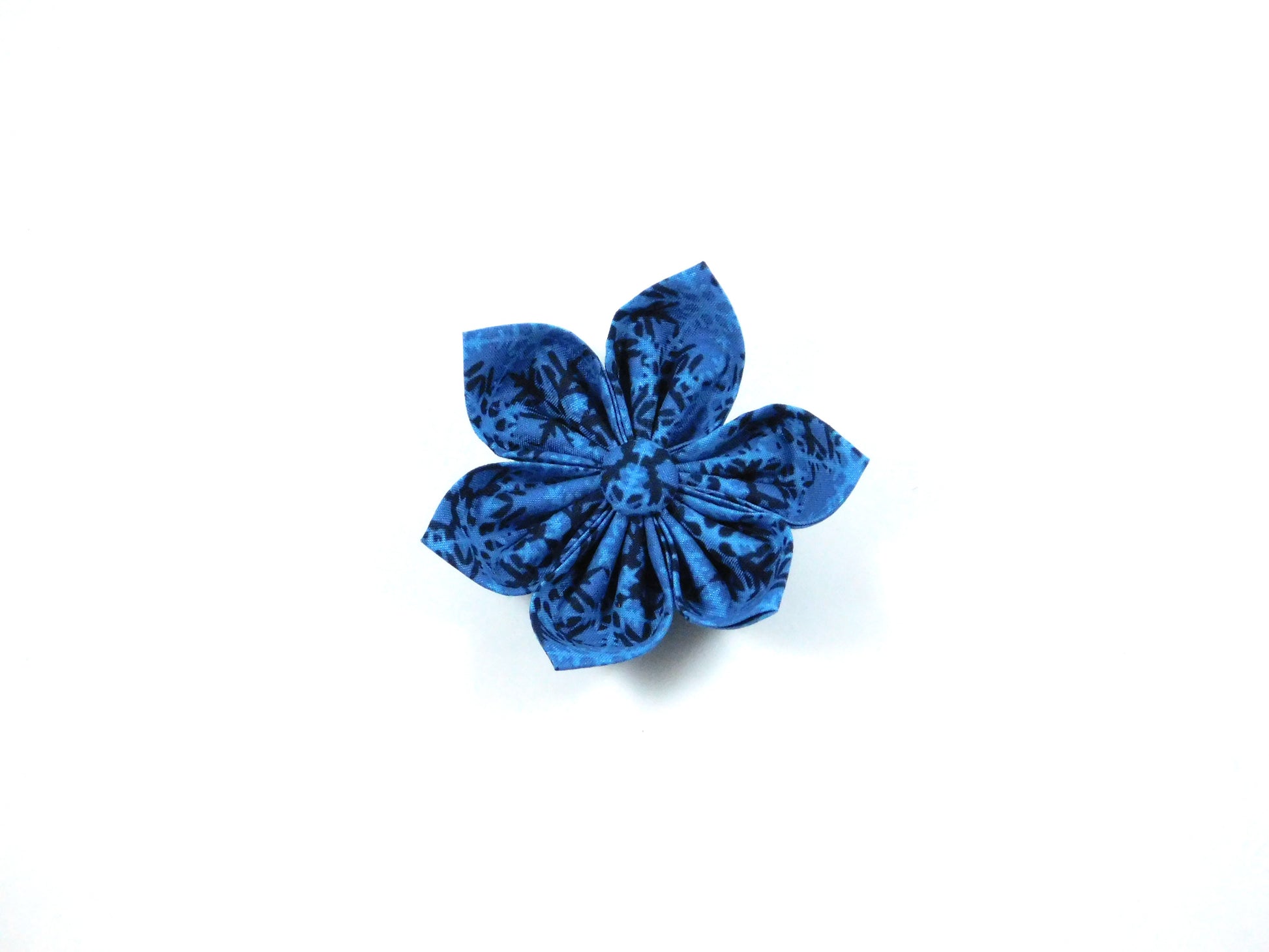 Blue Snowflakes Bow Tie/ Collar Flower - Charlotte's Pet