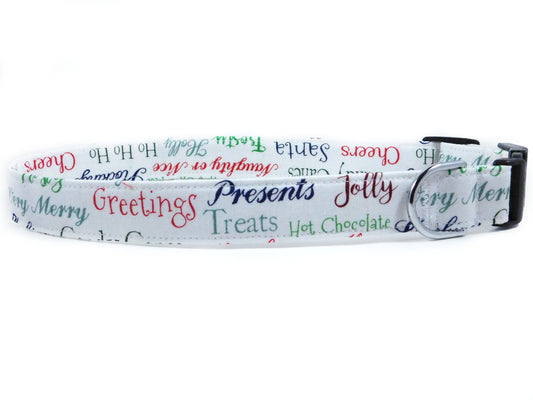 Season Greetings Dog Collar/ Cat Collar - Charlotte's Pet
