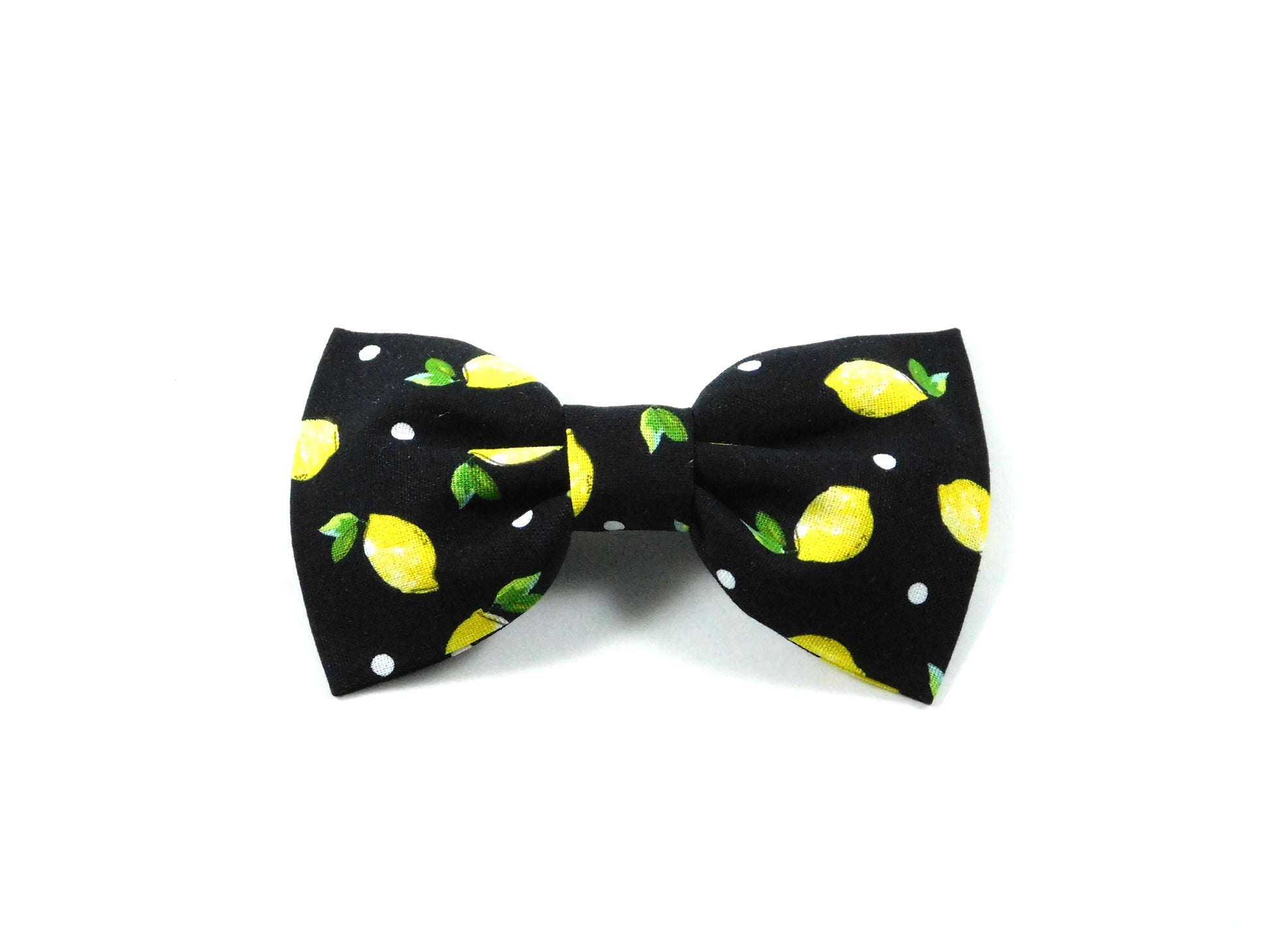 Black Lemons Dog Bow Tie/Collar Flower - Charlotte's Pet