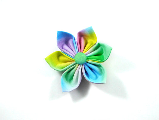 Pastels of Summer Collar Flower/Bow tie - Charlotte's Pet
