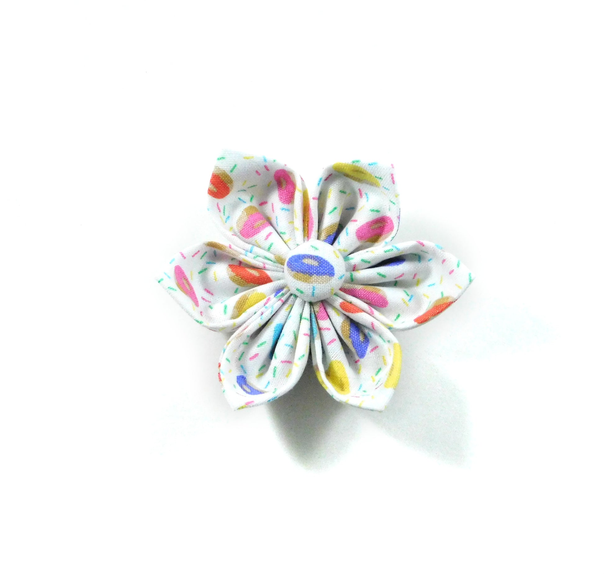 Sprinkled Donuts Collar Flower/Bow Tie - Charlotte's Pet