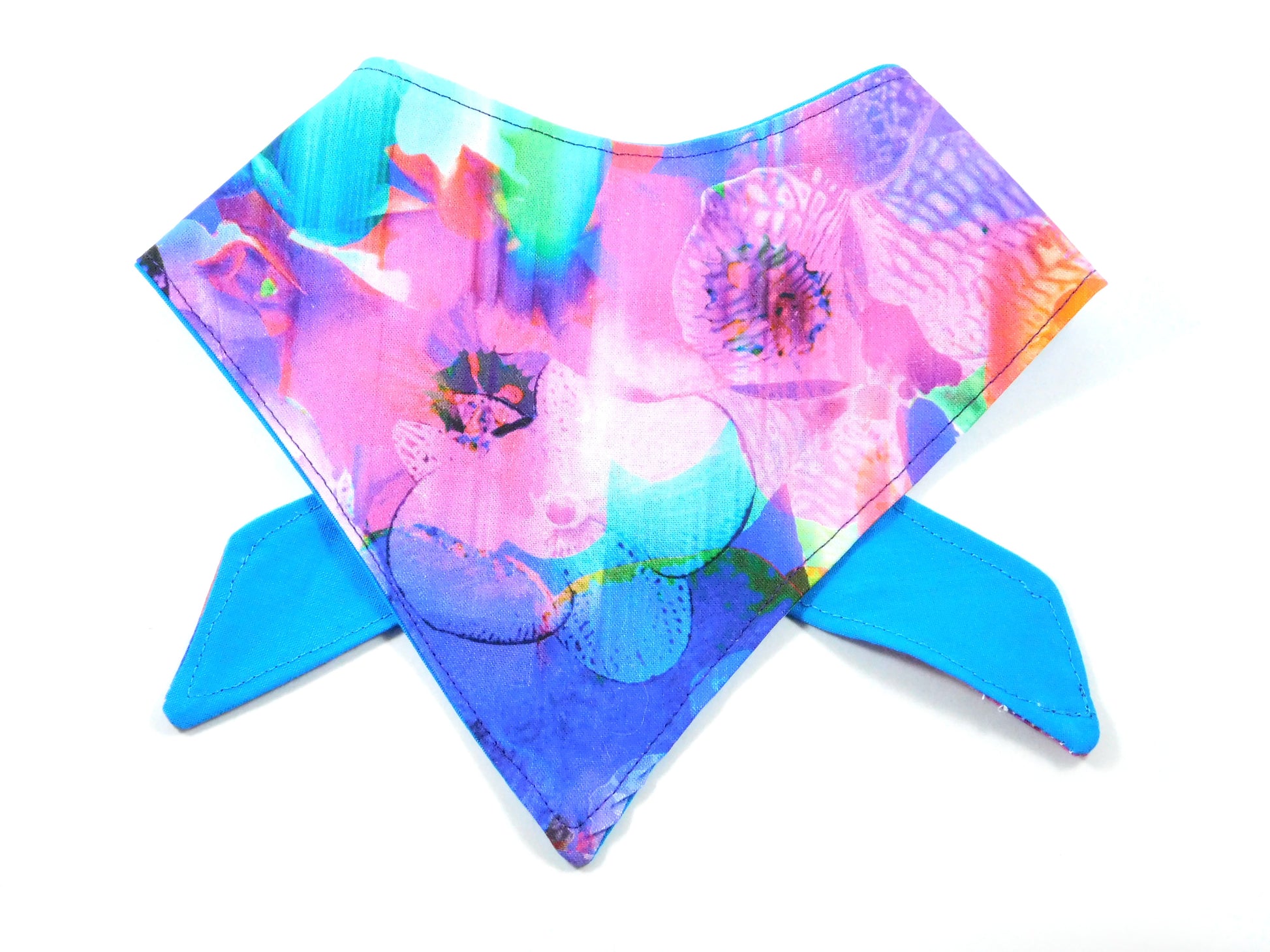 Neon Flowers Dog Bandana - Charlotte's Pet