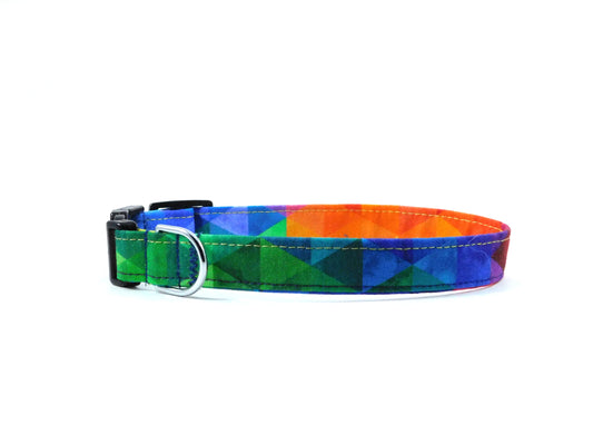 Rainbow Road Dog Collar/ Cat Collar - Charlotte's Pet